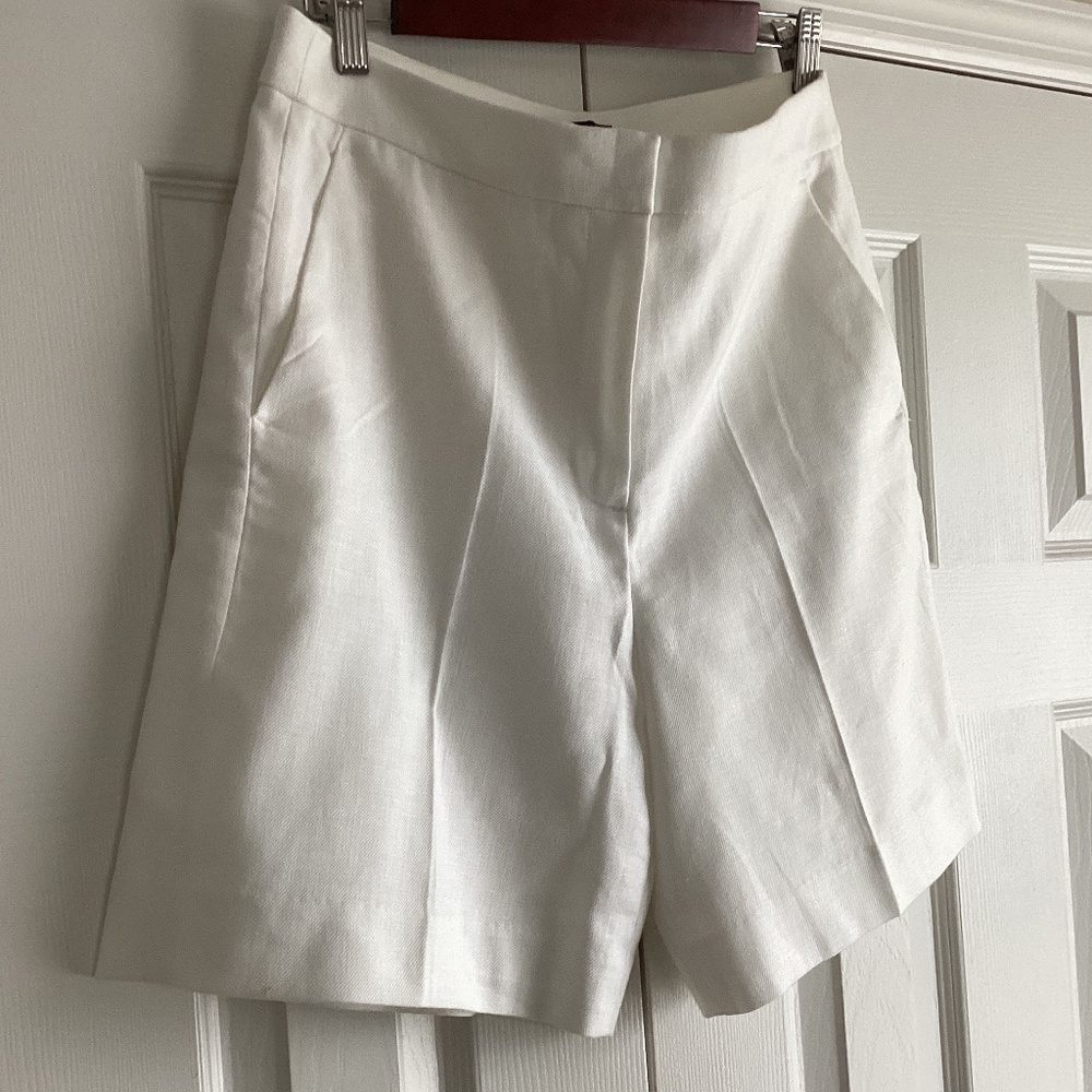 J.CREW Cuffed Linen Bermuda Shorts - Picture 3 of 9